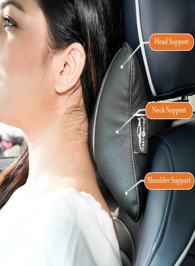 CONTINENTAL “Butterfly Car Neck Rest Pillow” - Built with Soft Cotton Poly Fibre and Premium Fabric,Car Seat Neck Rest Cushions for Comfortable Rides (Pack of 2). - Image 3